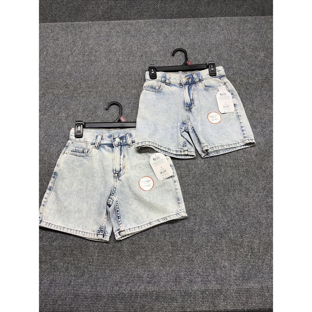 Lot Of 2 Wonder Nation Denim Boys Shorts Size 6 5 Pocket Cotton NWT